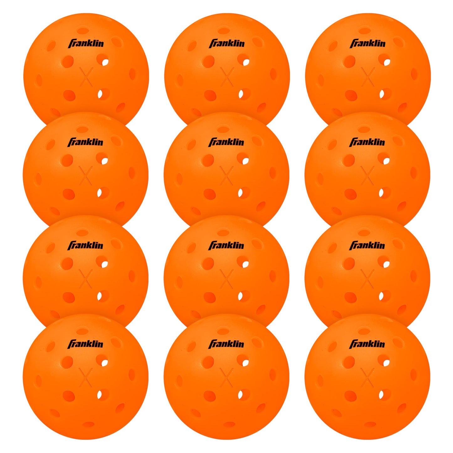 Franklin Sports X-40 Outdoor Pickleballs - Official Ball of USA Pickleball, APP Tour + US Open - Regulation Size