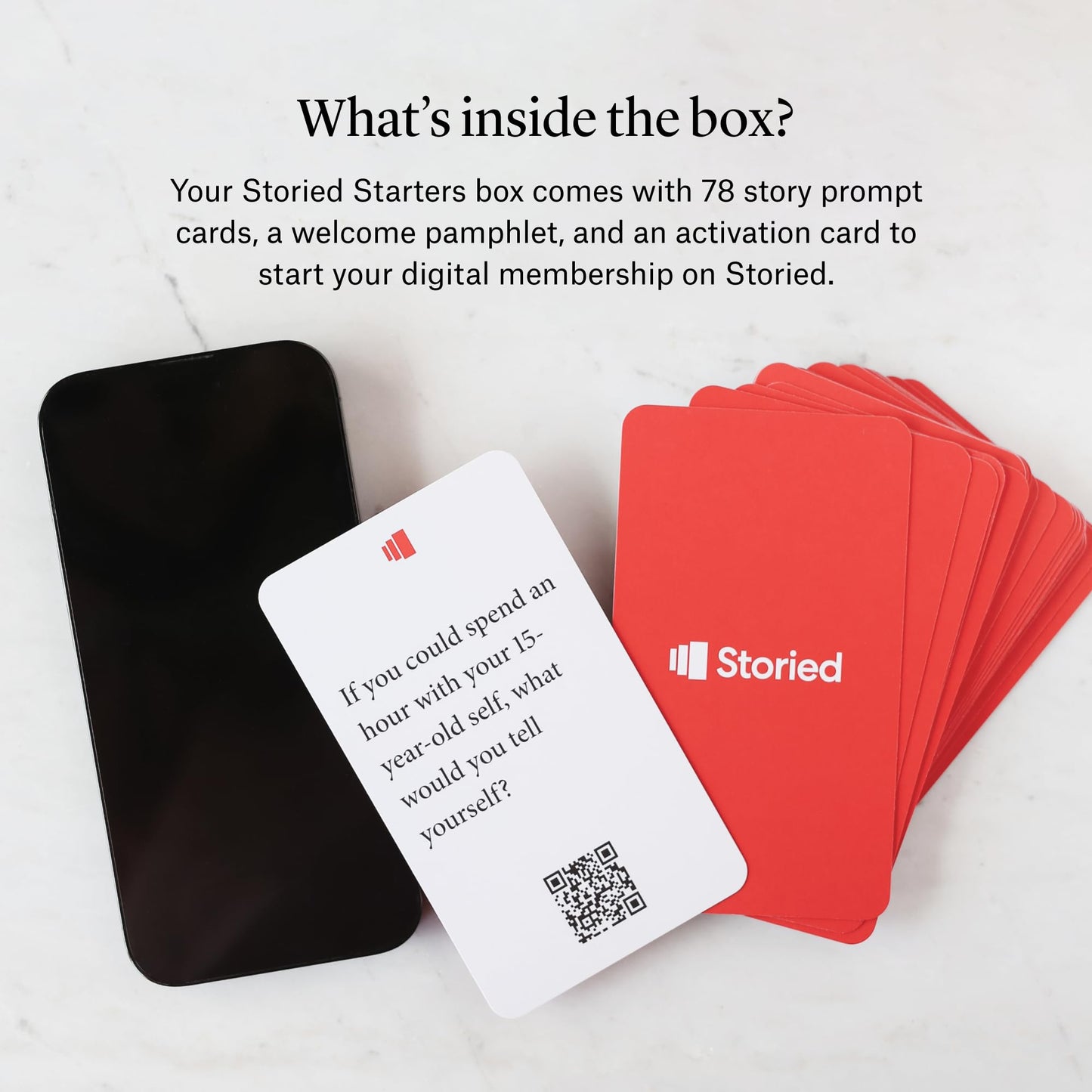 Storied Family Tree Kit – Genealogy & Ancestry Set with Keepsake Book, Conversation Cards & 12-Month Plus + StoriedBook™ Subscription
