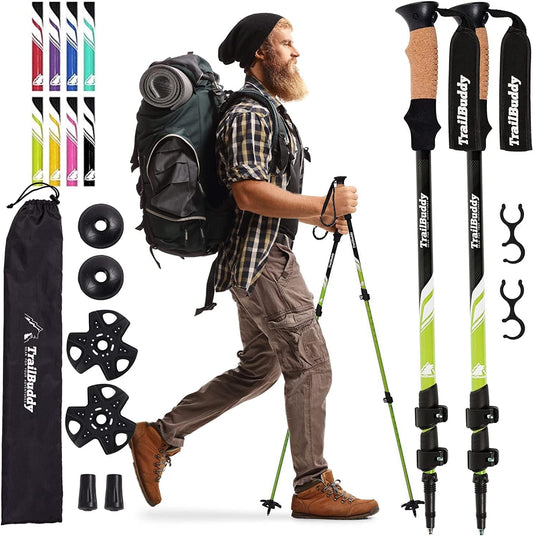TrailBuddy Trekking Poles – Lightweight 7075 Aluminum Hiking Poles