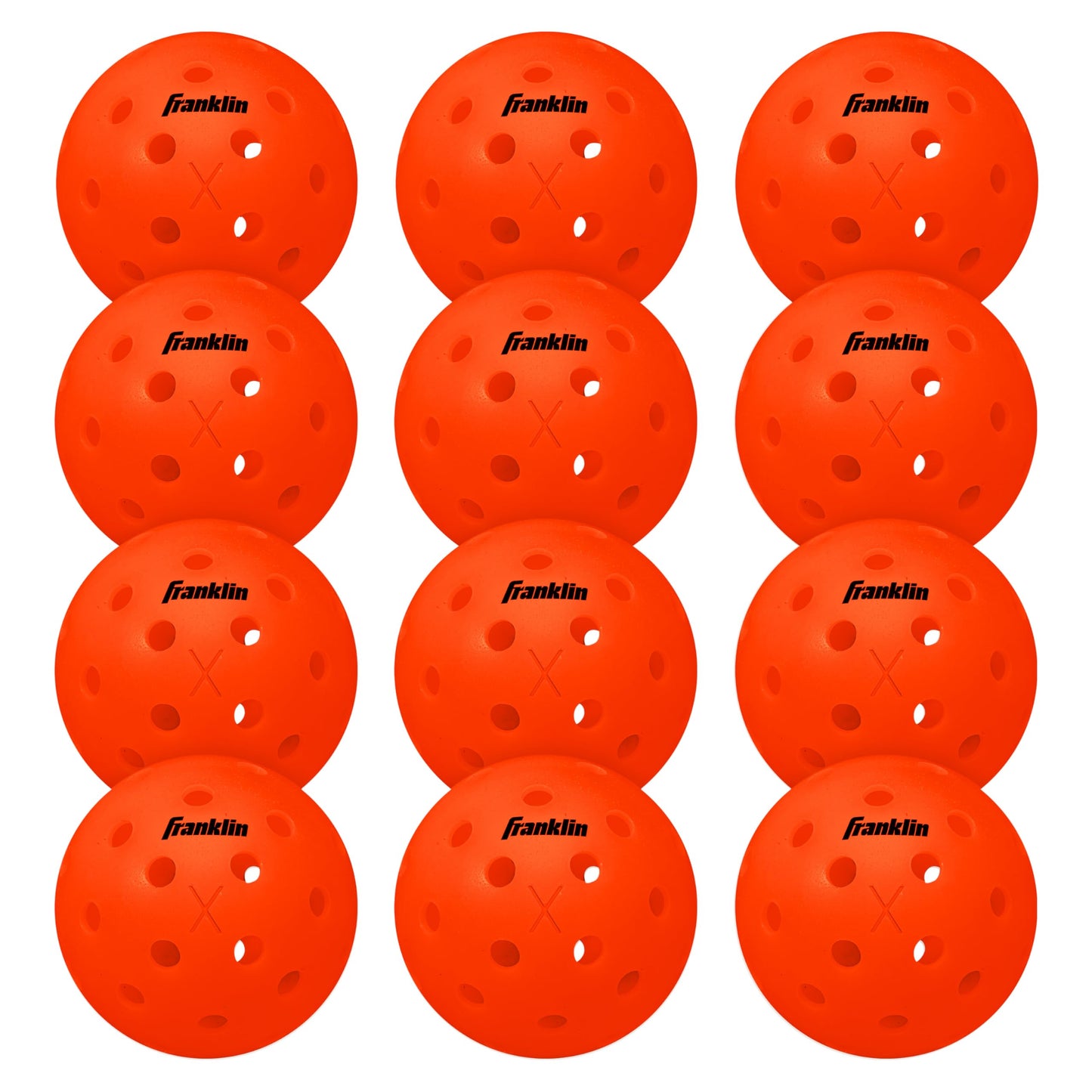 Franklin Sports X-40 Outdoor Pickleballs - Official Ball of USA Pickleball, APP Tour + US Open - Regulation Size