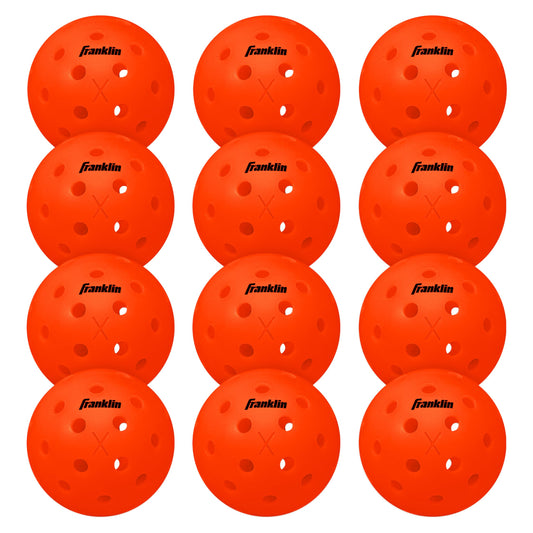 Franklin Sports X-40 Outdoor Pickleballs - Official Ball of USA Pickleball, APP Tour + US Open - Regulation Size