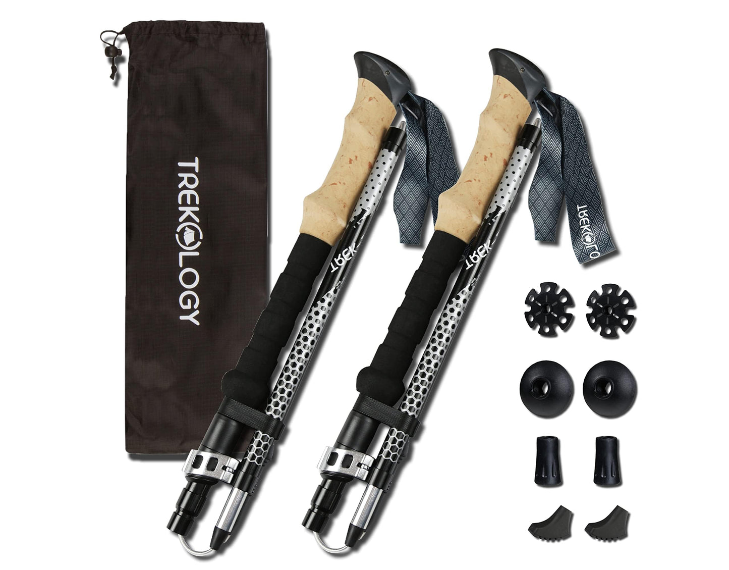 Trekology Trek-Z Collapsible Hiking & Trekking Poles - Balance Support for Seniors