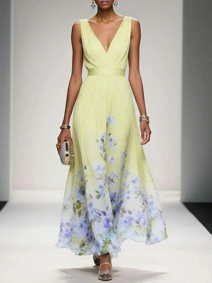 Nicole | Women's Floral Print Wedding Guest Dress