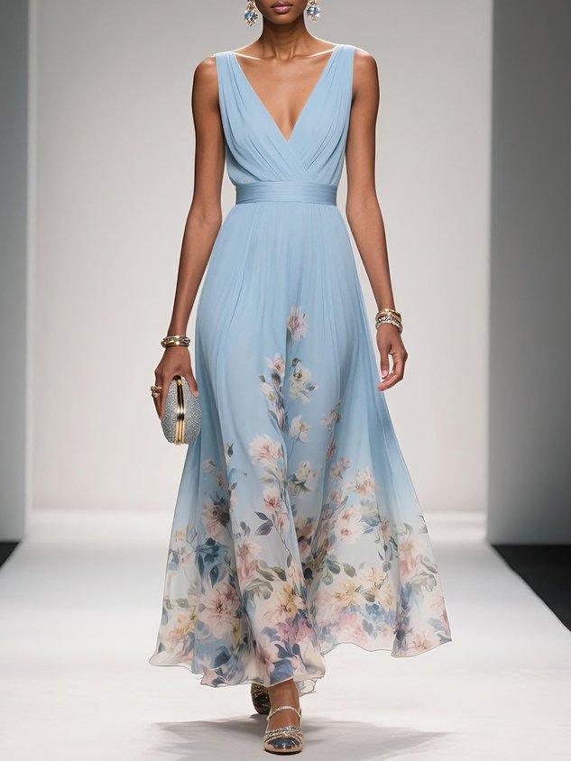 Nicole | Women's Floral Print Wedding Guest Dress