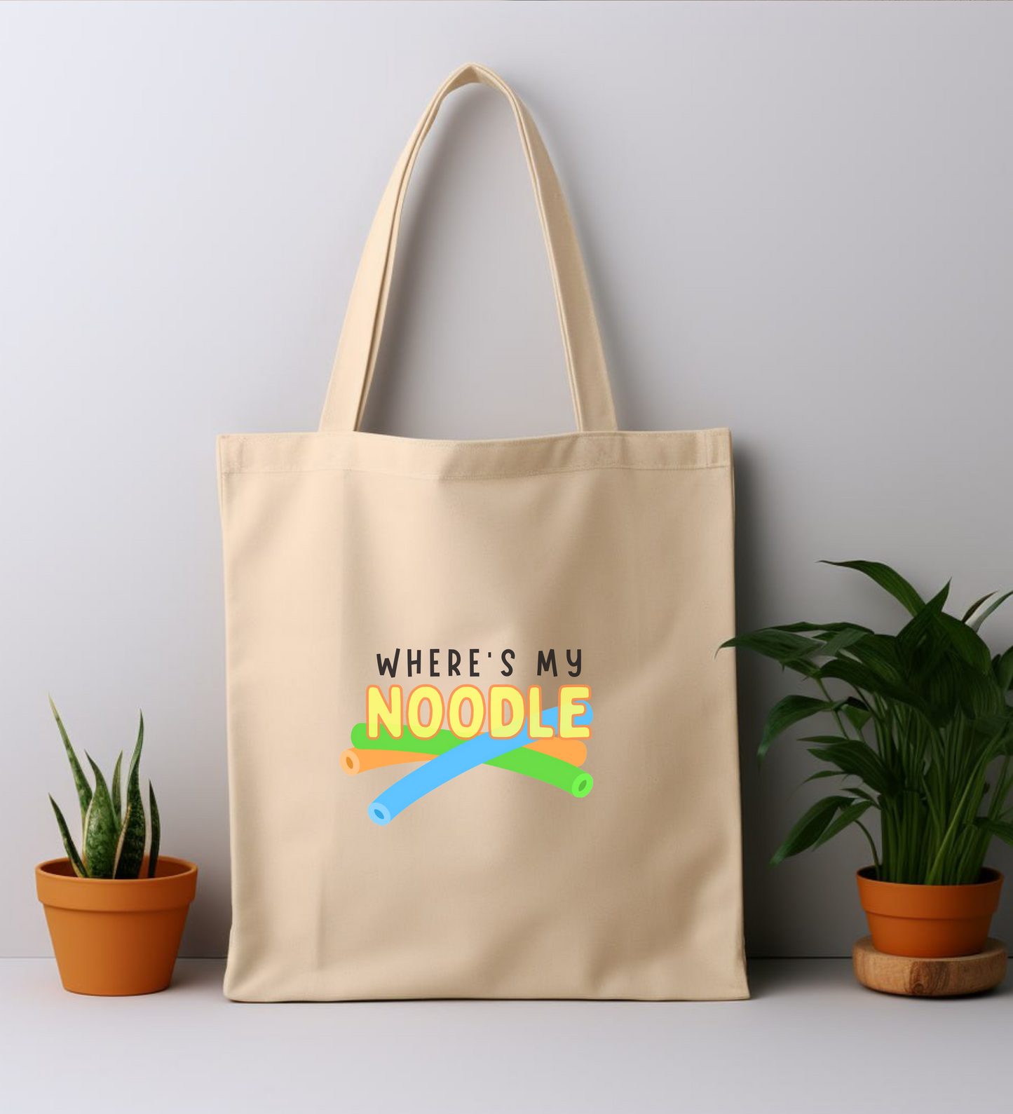 Cotton Tote Bag: Where's My Noodle