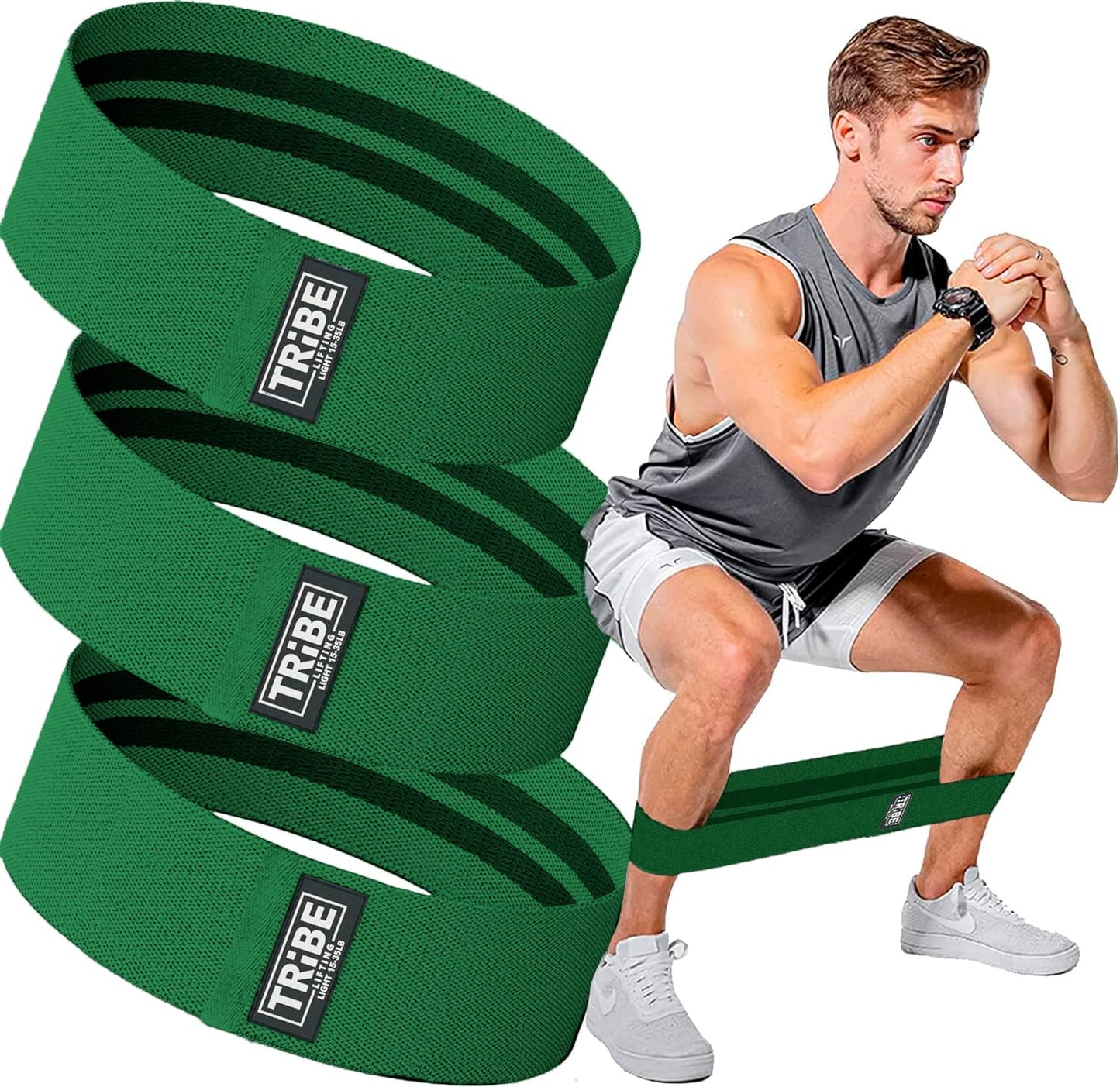 Tribe Lifting Fabric Resistance Bands Set