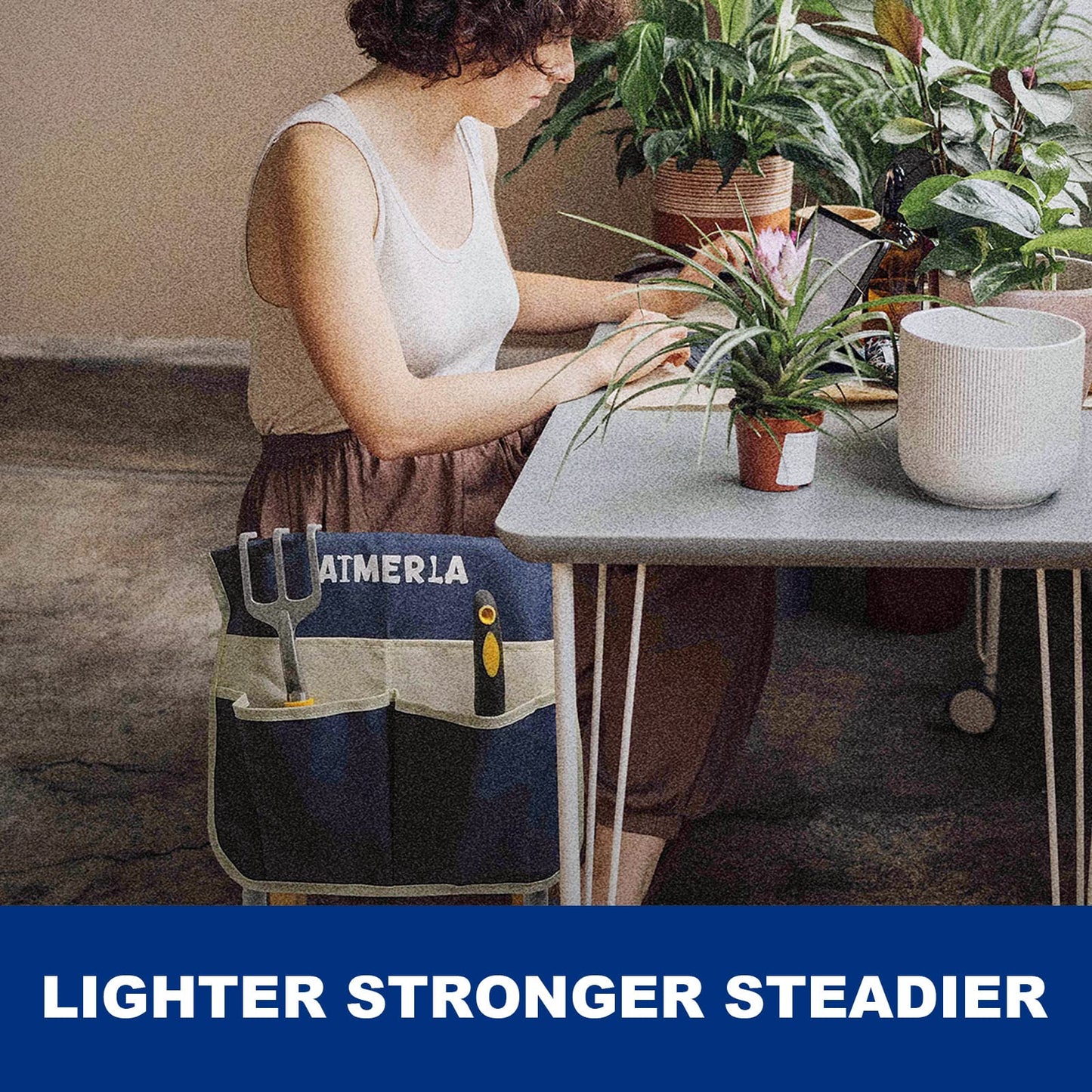 Aimerla Foldable Garden Kneeler Seat Heavy Duty | Widened Thick Kneeling Pad |