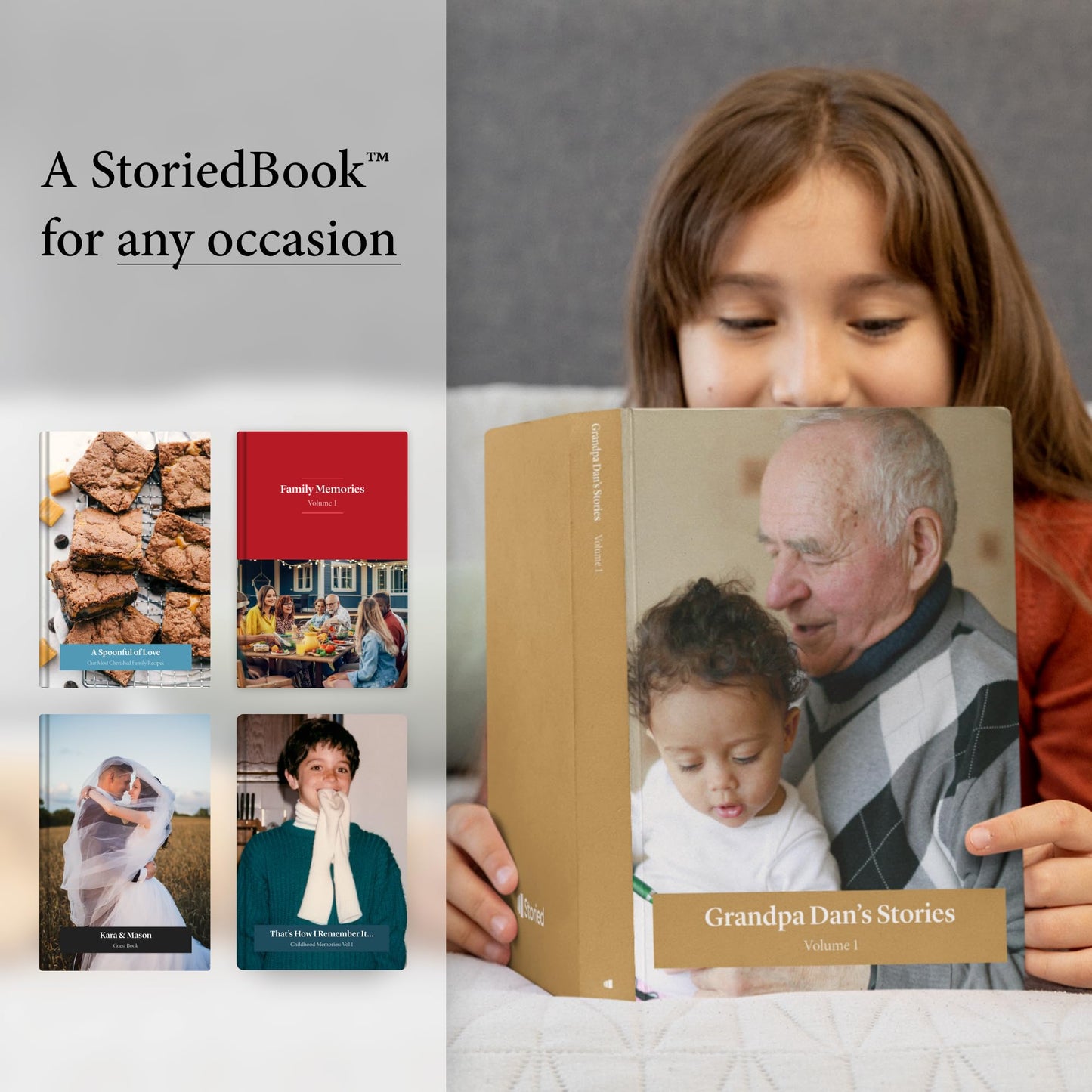 Storied Family Tree Kit – Genealogy & Ancestry Set with Keepsake Book, Conversation Cards & 12-Month Plus + StoriedBook™ Subscription