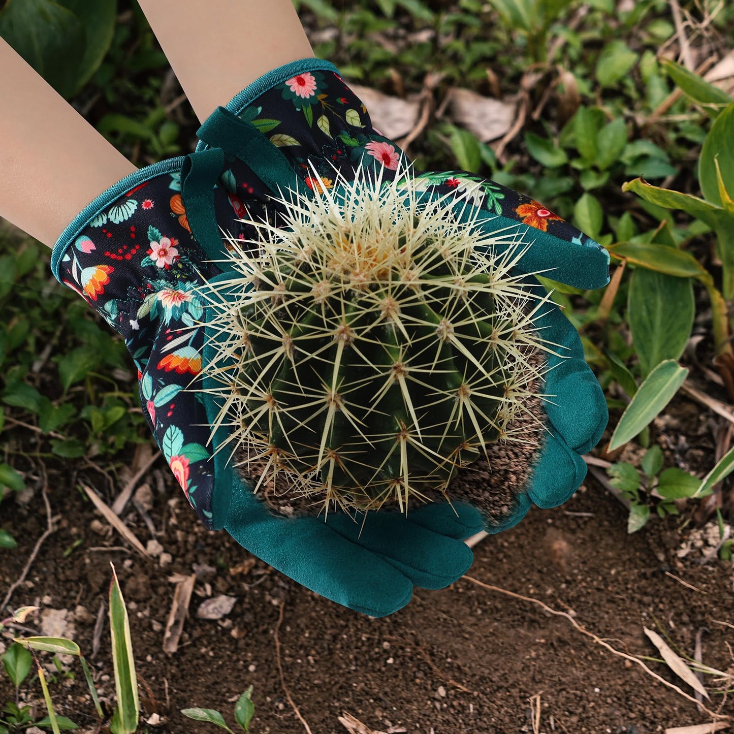 Gardening Gloves for Women, Breathable leather Garden Gloves with Grip