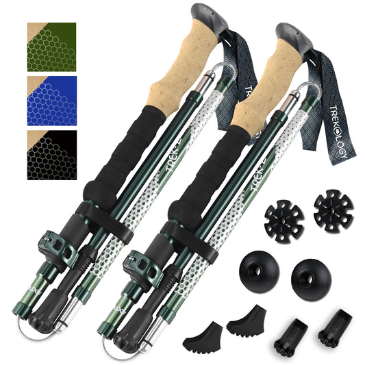 Trekology Trek-Z Collapsible Hiking & Trekking Poles - Balance Support for Seniors