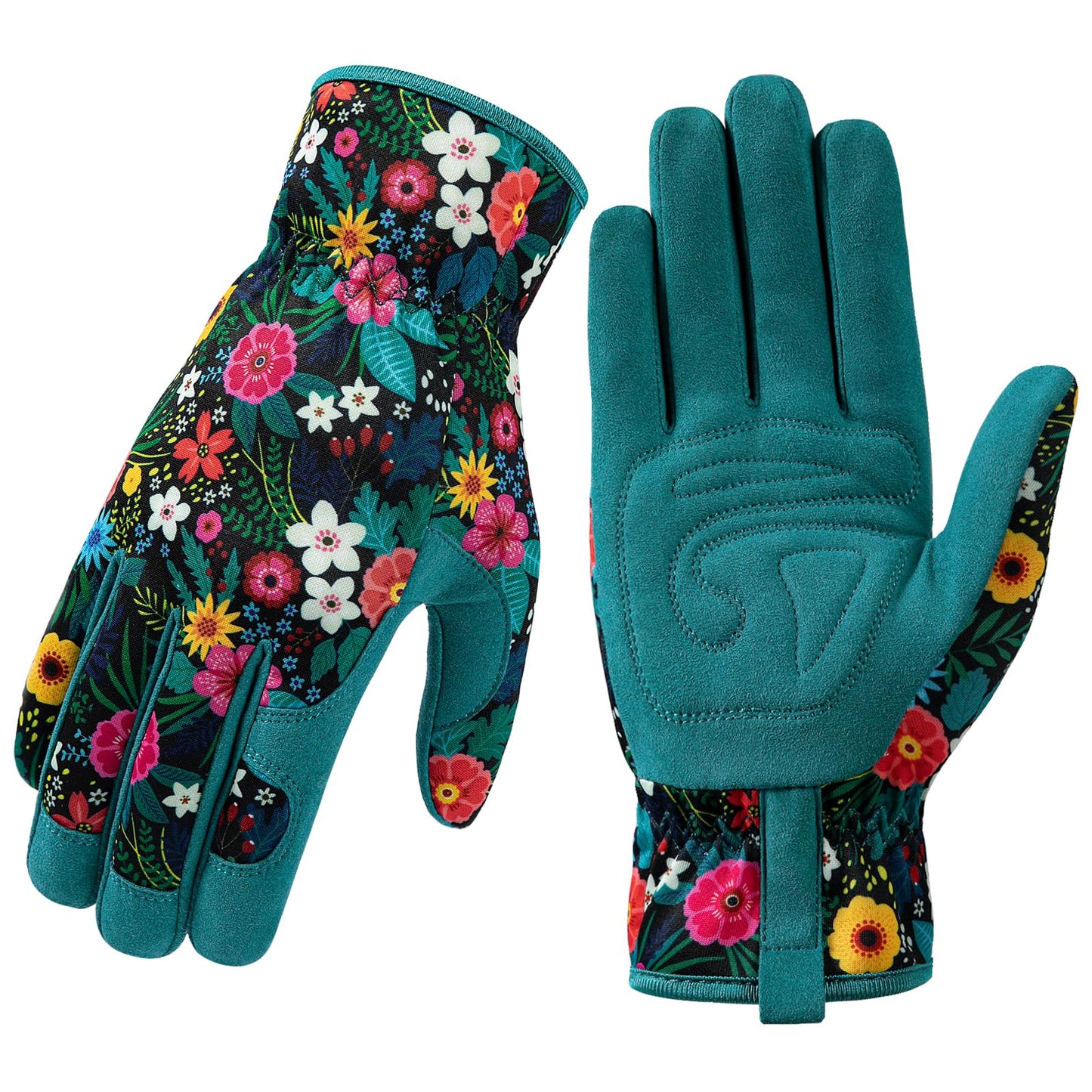 Gardening Gloves for Women, Breathable leather Garden Gloves with Grip