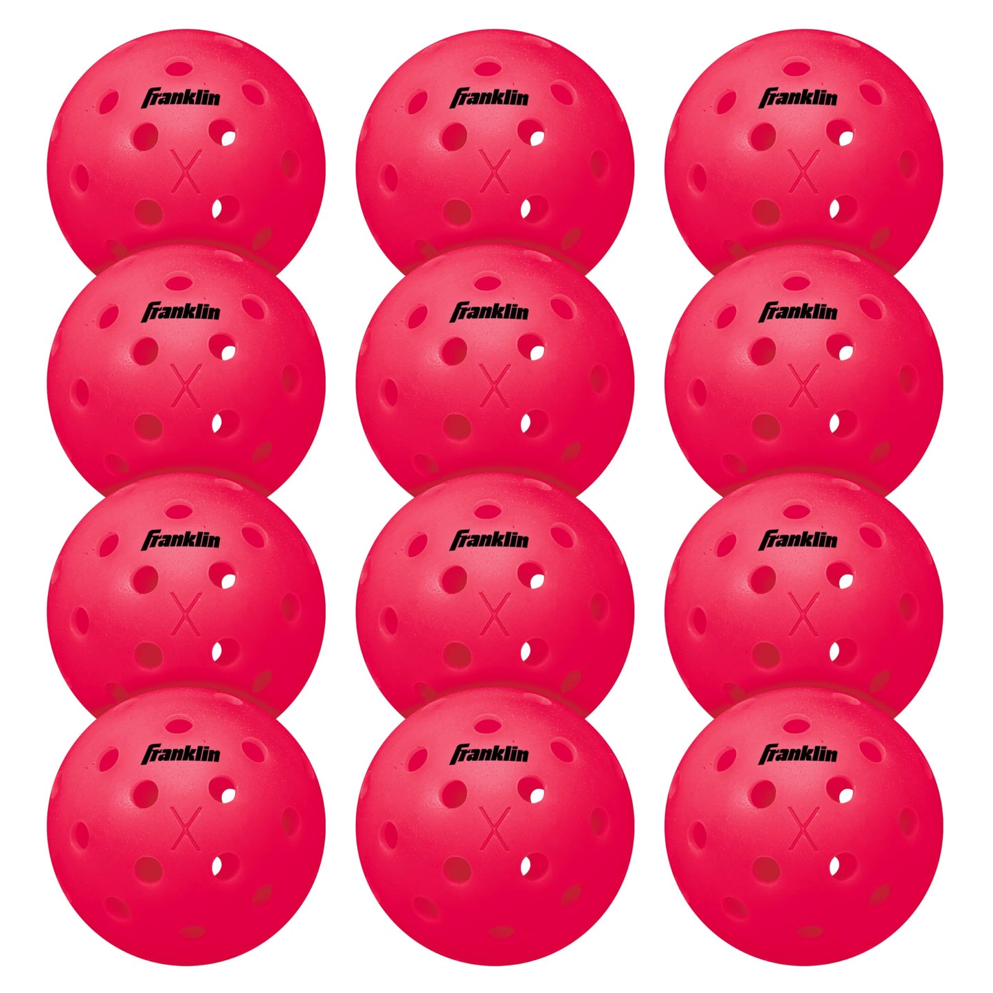 Franklin Sports X-40 Outdoor Pickleballs - Official Ball of USA Pickleball, APP Tour + US Open - Regulation Size