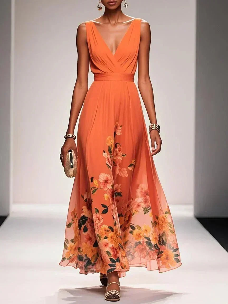 Nicole | Women's Floral Print Wedding Guest Dress