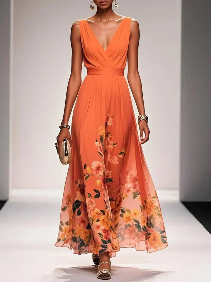 Nicole | Women's Floral Print Wedding Guest Dress