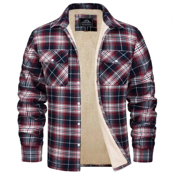 Robert | Sherpa-Lined Plaid Flannel Shirt Jacket