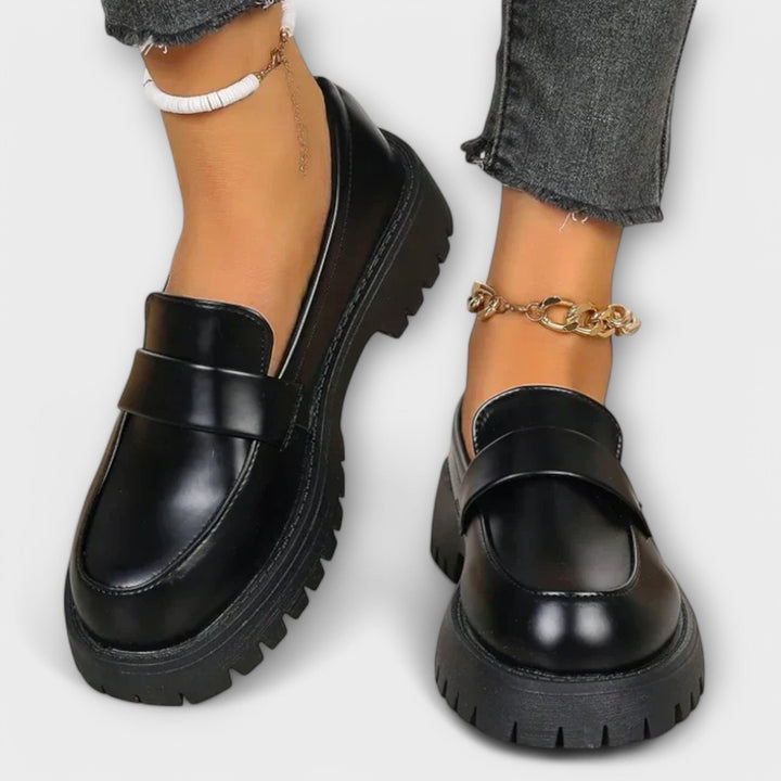Helena | Orthopaedic Chunky Loafers with Lug Sole