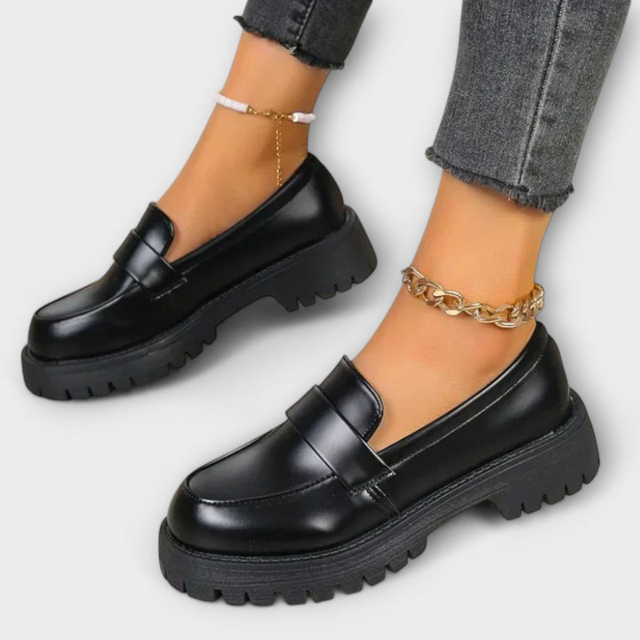 Helena | Orthopaedic Chunky Loafers with Lug Sole