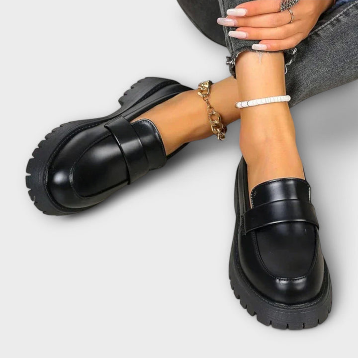 Helena | Orthopaedic Chunky Loafers with Lug Sole