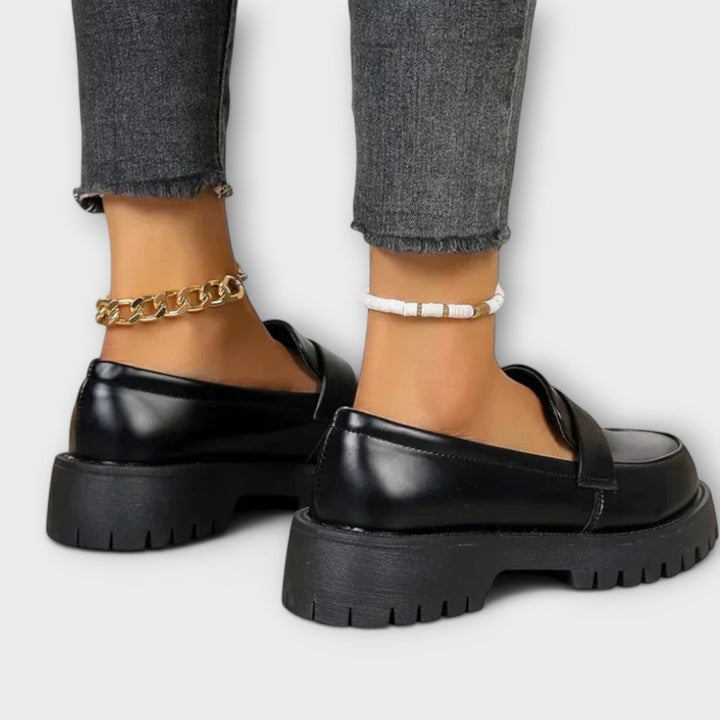 Helena | Orthopaedic Chunky Loafers with Lug Sole
