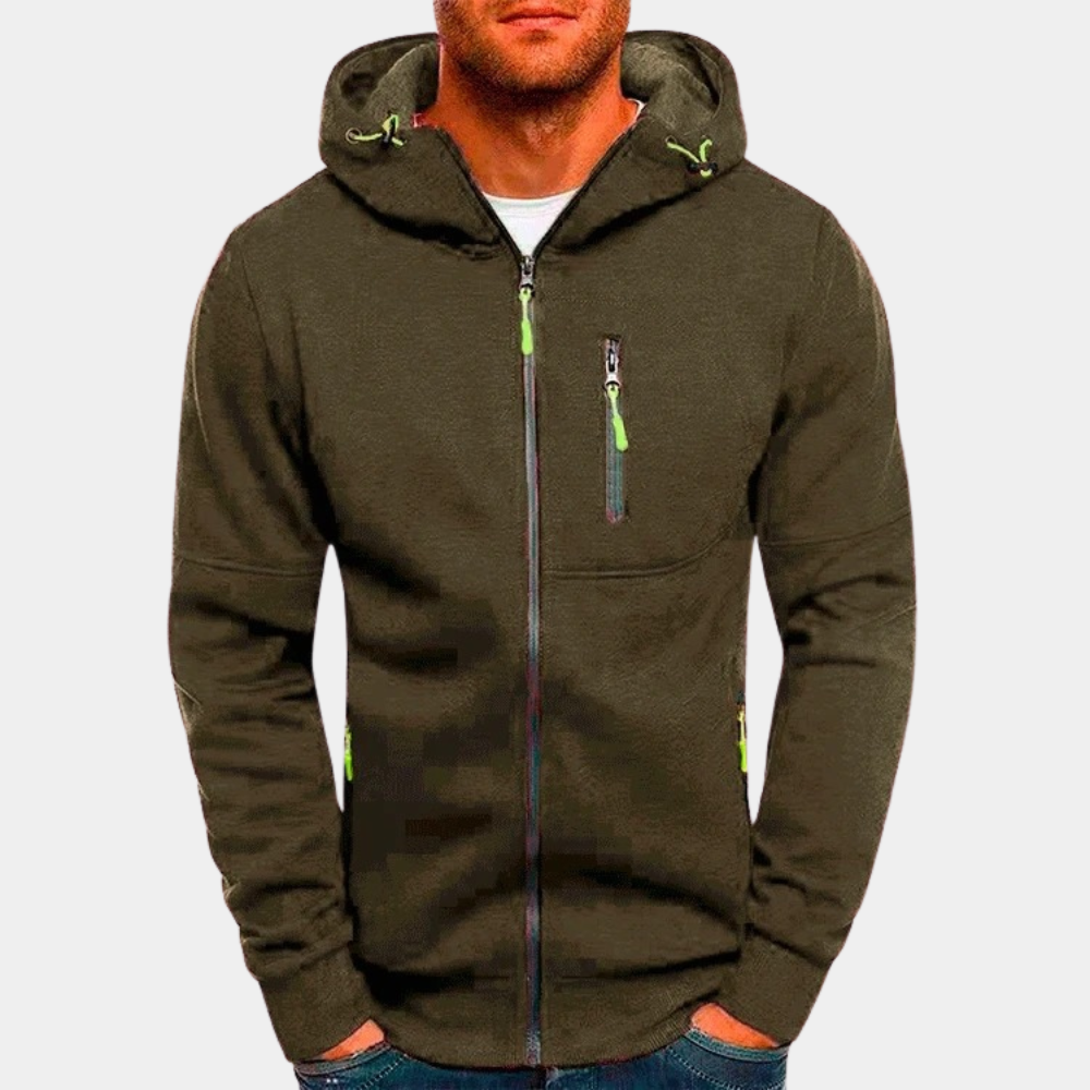 Georg | Casual men’s hoodie with a zip
