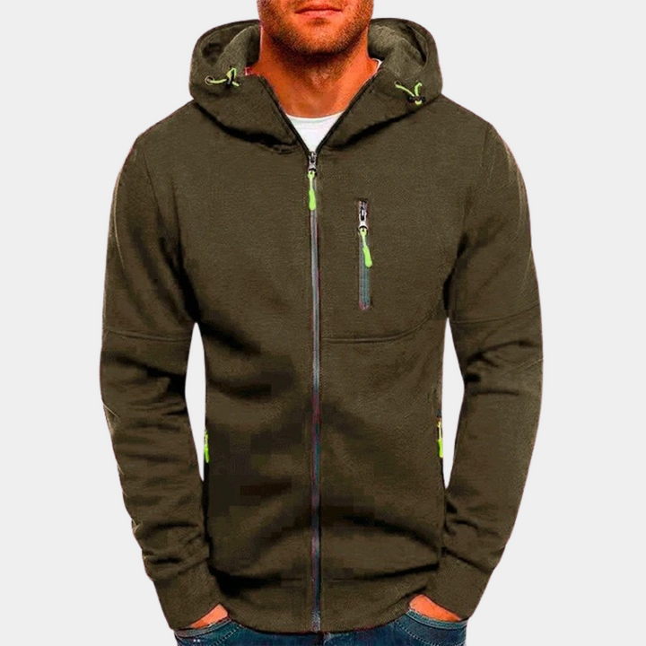 Georg | Casual men’s hoodie with a zip