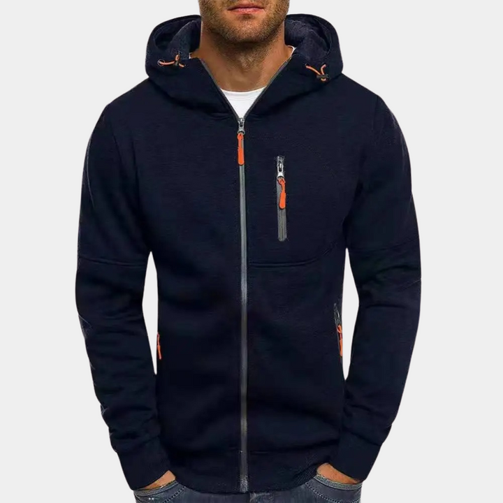 Georg | Casual men’s hoodie with a zip