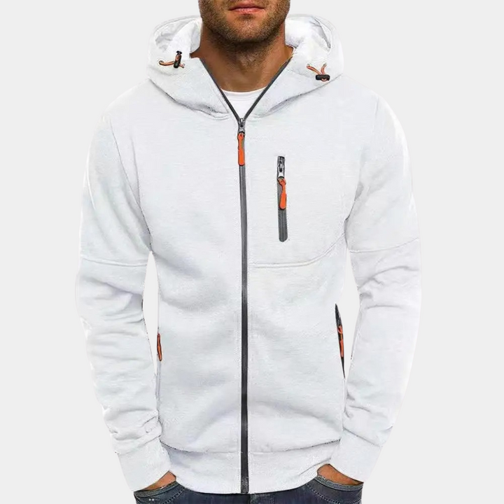 Georg | Casual men’s hoodie with a zip