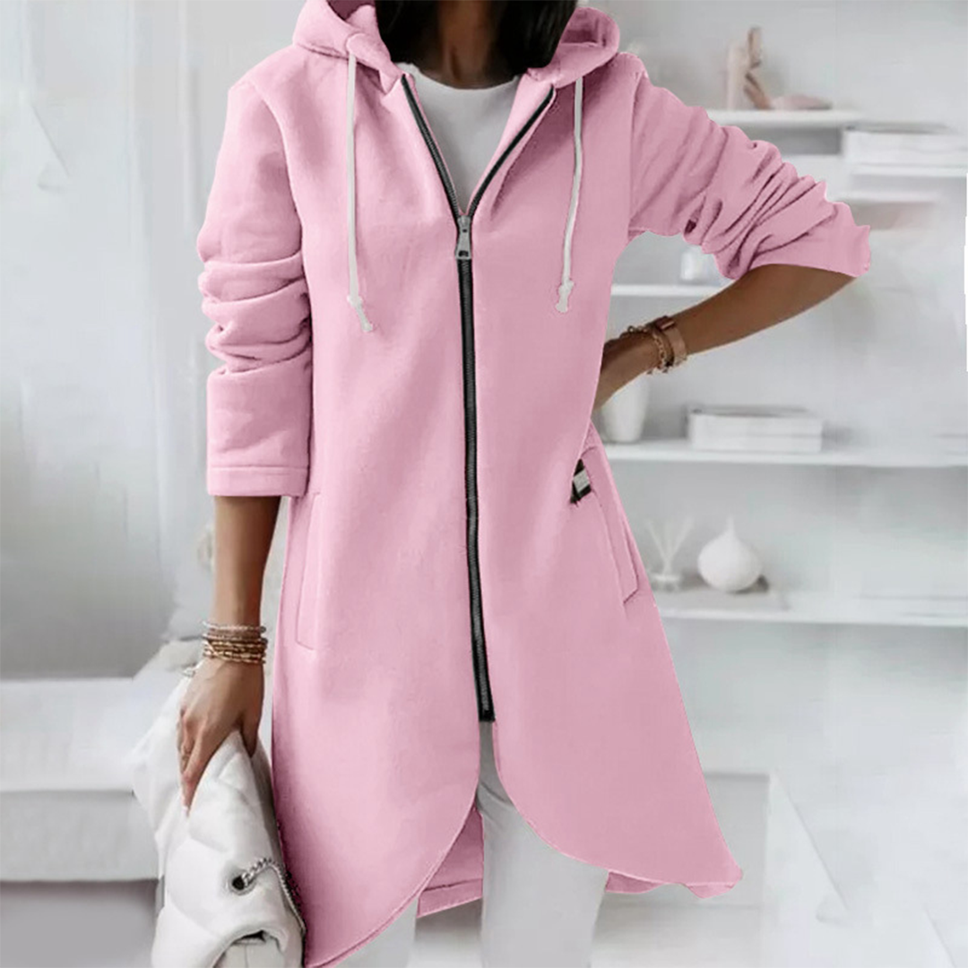Meredith | Casual Long Zip Up Hoodie