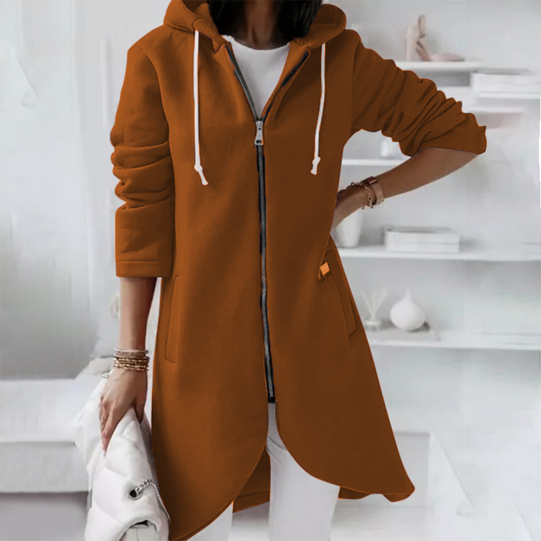 Meredith | Casual Long Zip Up Hoodie