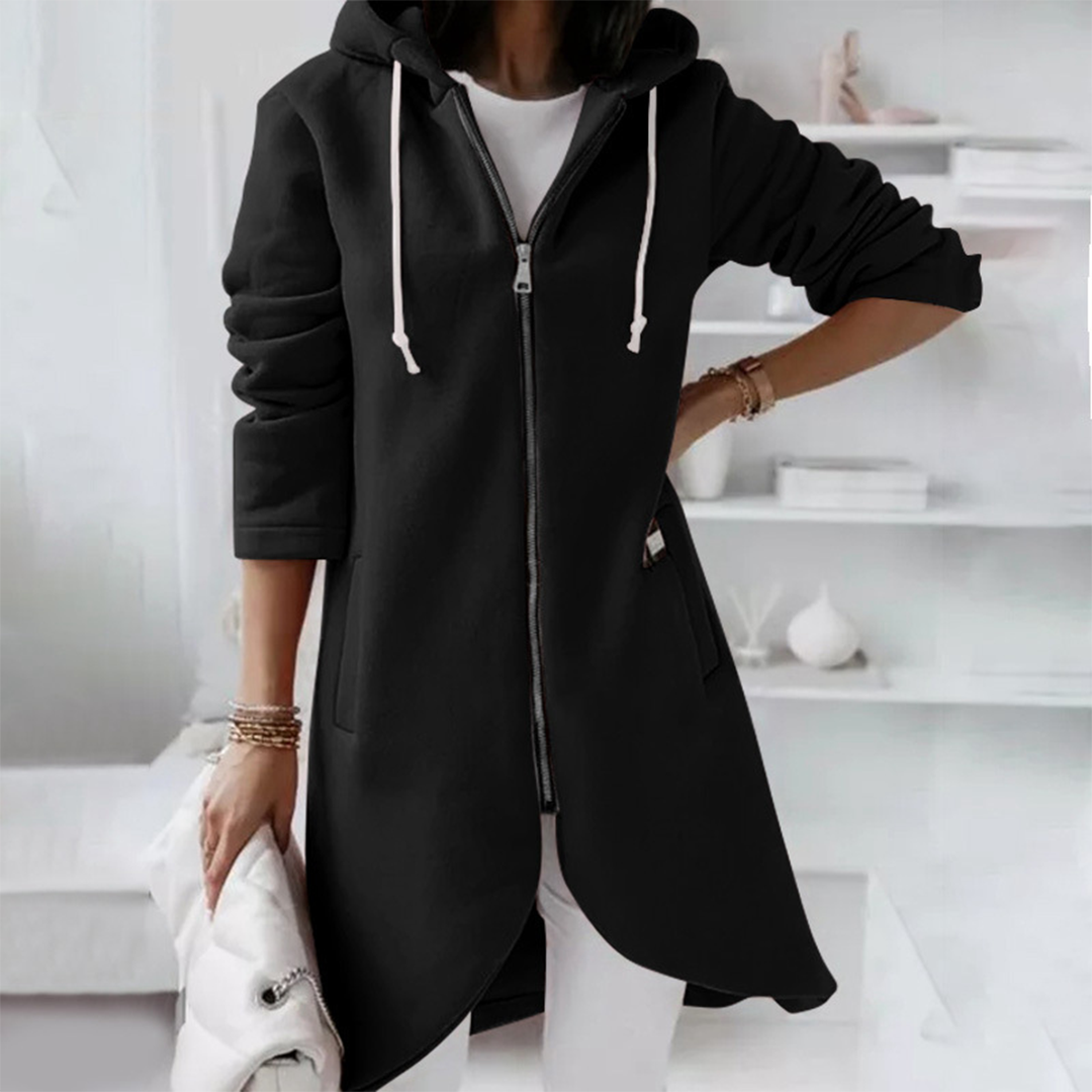 Meredith | Casual Long Zip Up Hoodie