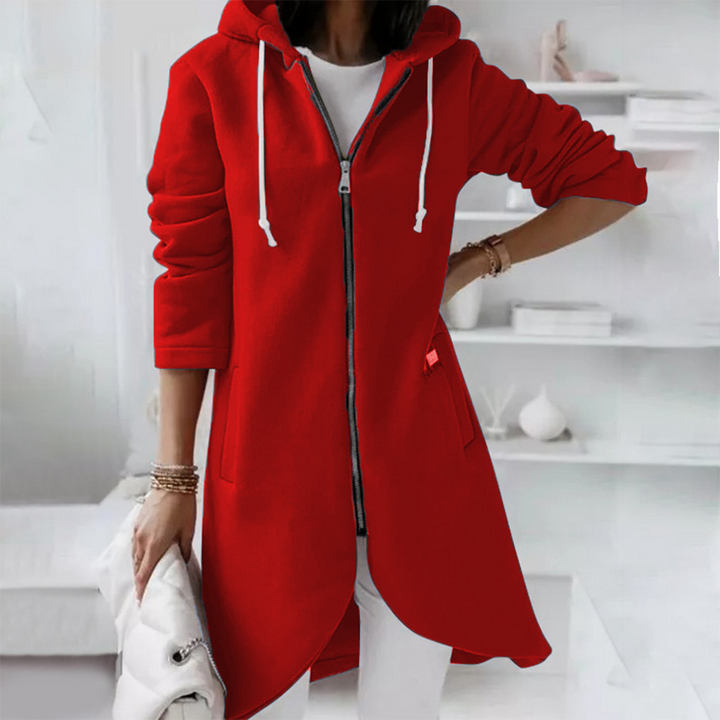 Meredith | Casual Long Zip Up Hoodie