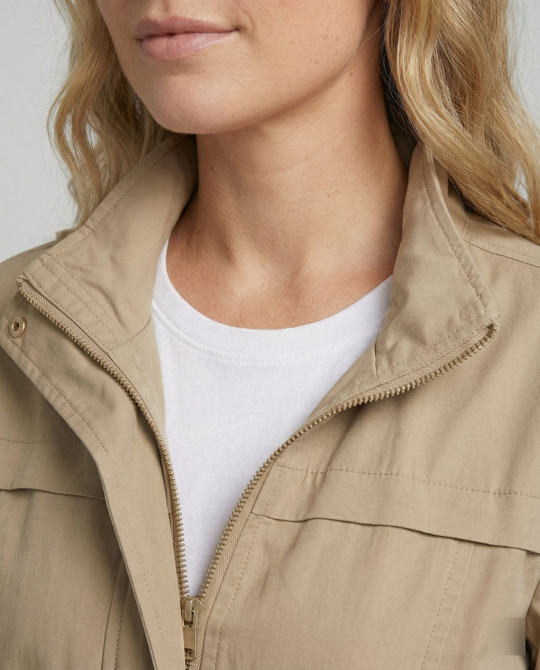 Nessa | Casual Utility Jacket with Drawstring Waist and Flap Pockets