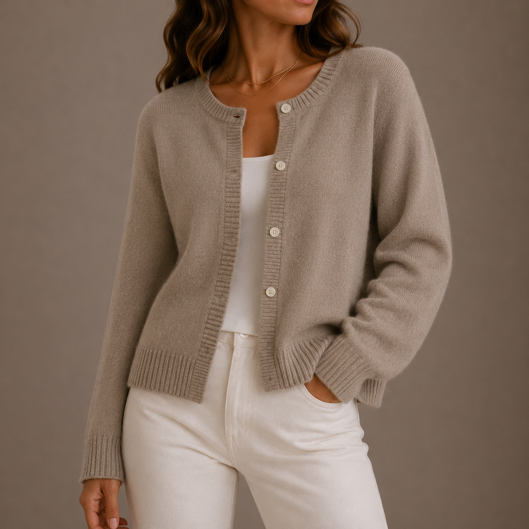 Kerrie | Women’s Round Neck Knit Cardigan