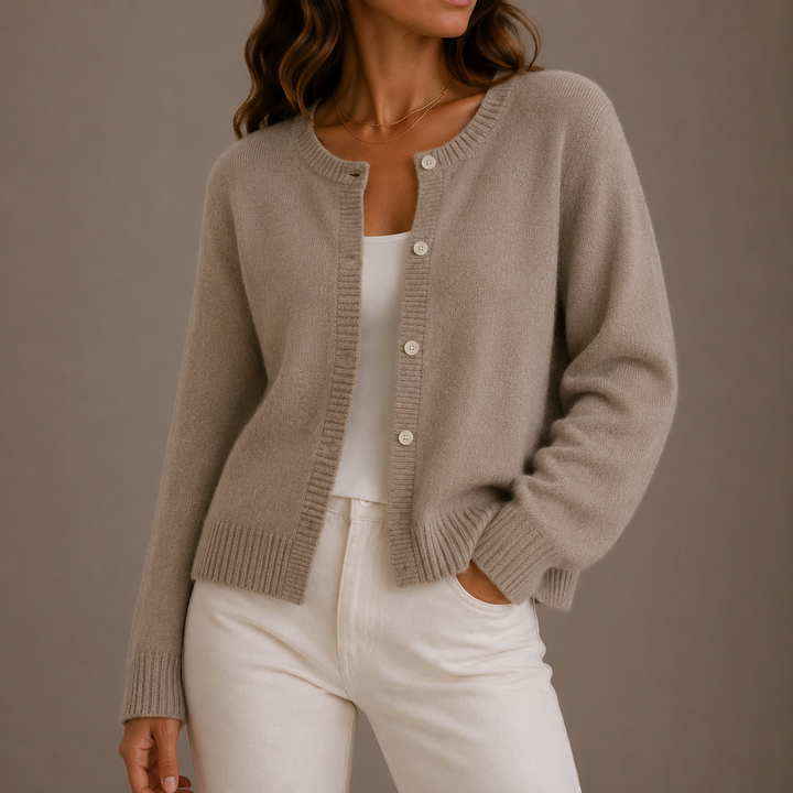 Kerrie | Women’s Round Neck Knit Cardigan