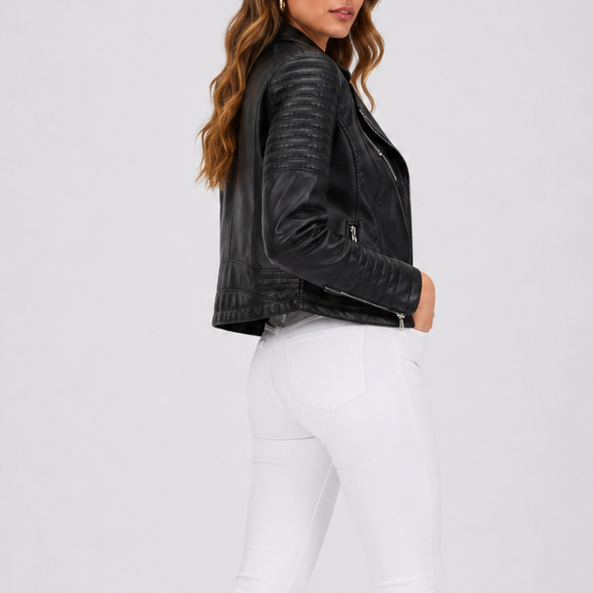 Indie | Women's Leather Biker Design Jacket