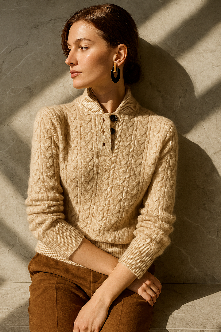 Zoey | Women’s Cosy Cashmere Cable Knit Jumper