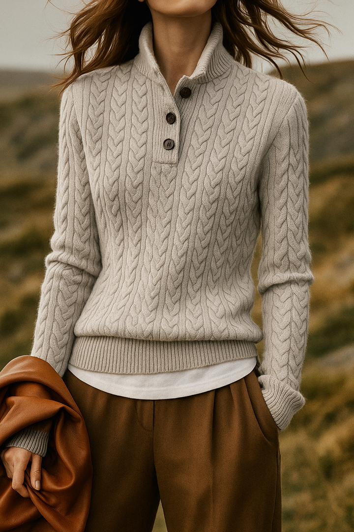 Zoey | Women’s Cosy Cashmere Cable Knit Jumper