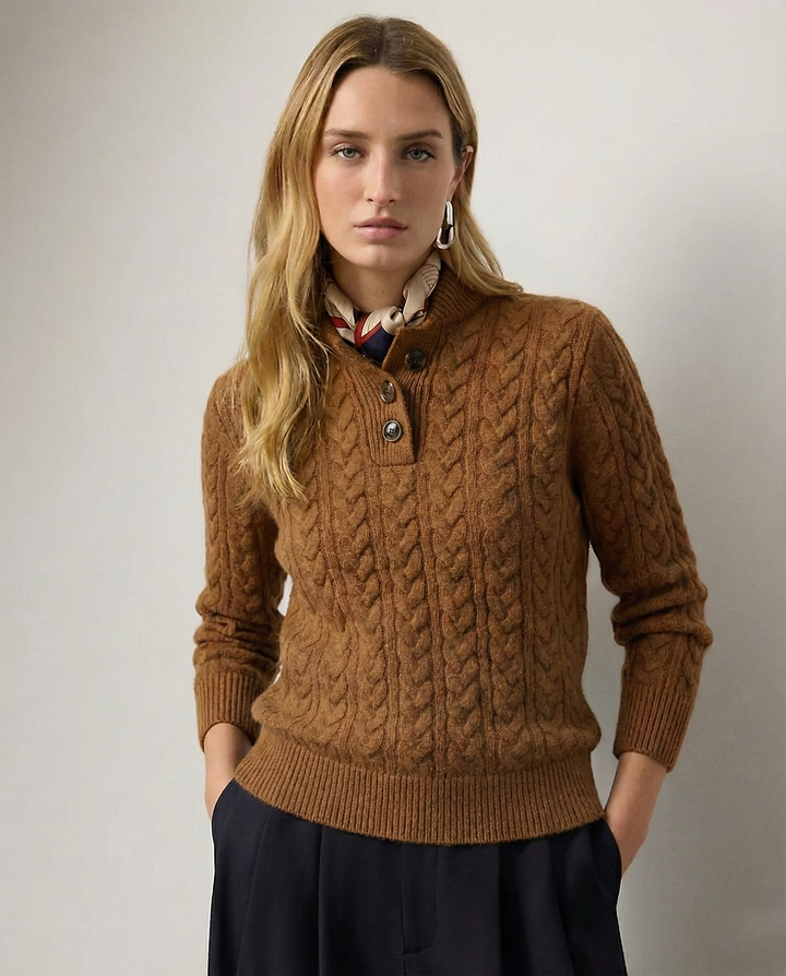 Zoey | Women’s Cosy Cashmere Cable Knit Jumper