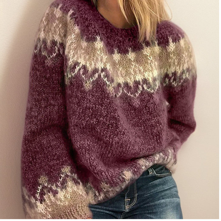 Nathalie | Women's Cosy Fair Isle Knit Sweater