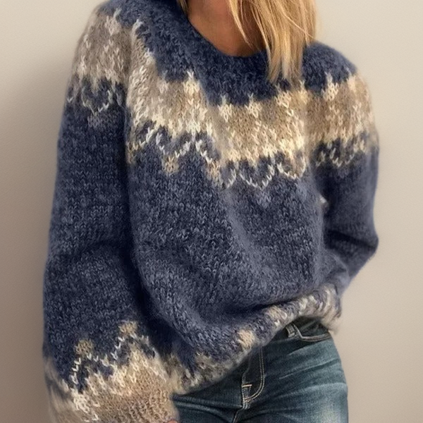 Nathalie | Women's Cosy Fair Isle Knit Sweater