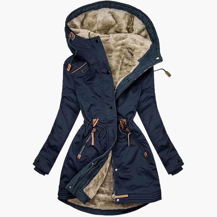 Elaine | Women’s Parka with Lined Hood and Drawstring Waist