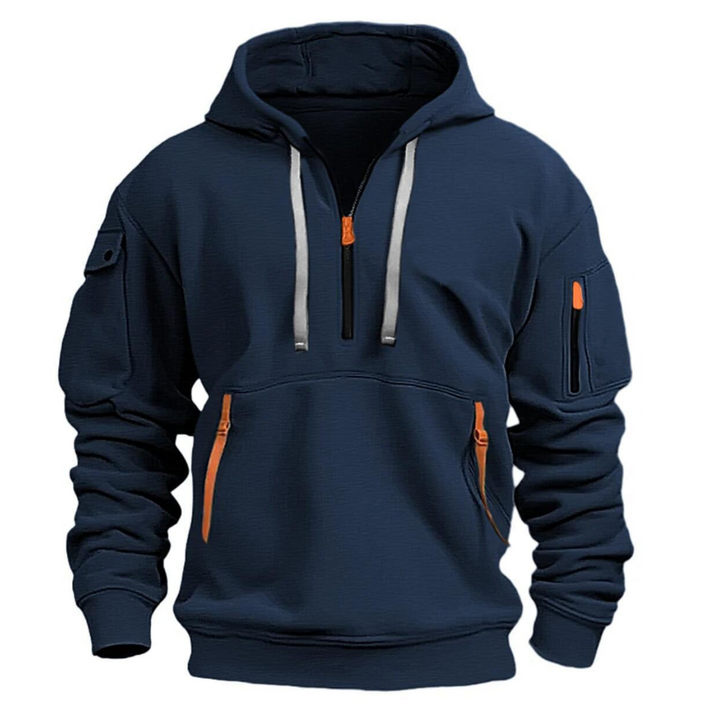 James | Casual Men's Zip-Up Hoodie With Practical Front Pockets