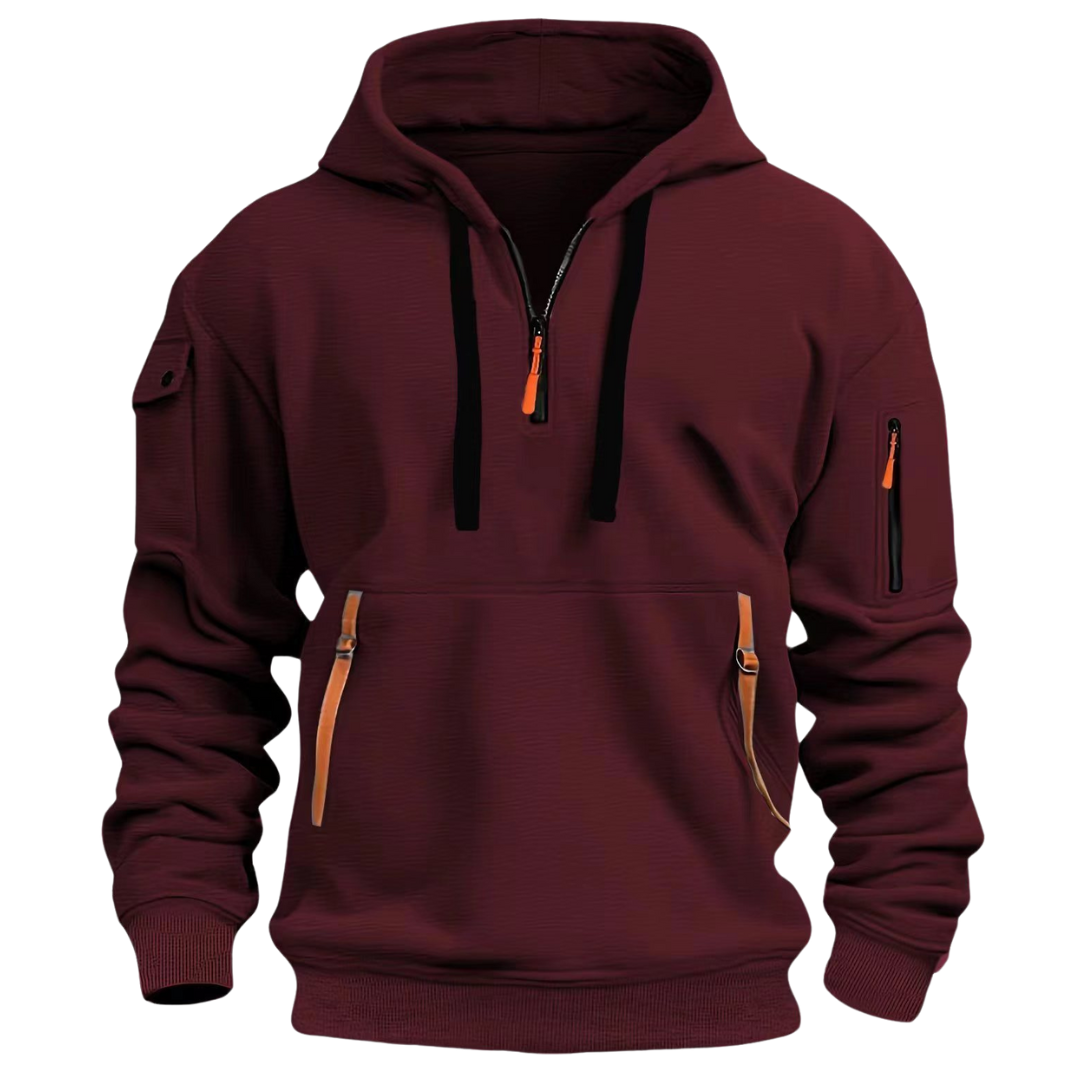James | Casual Men's Zip-Up Hoodie With Practical Front Pockets