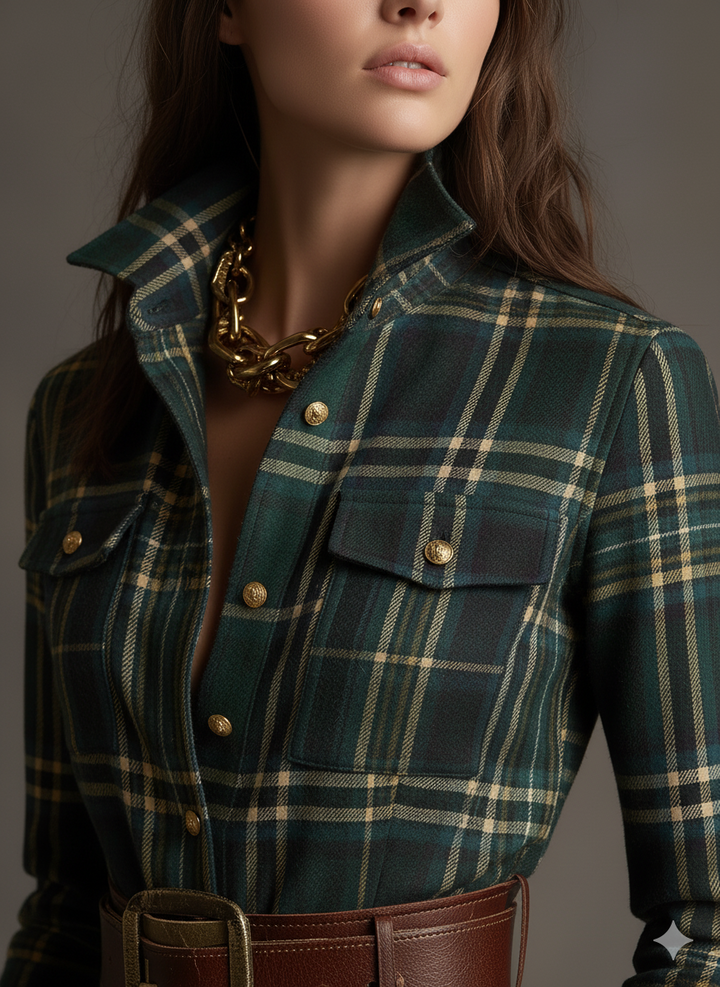 Louisa | Classic Belt Shirt Winter Dress