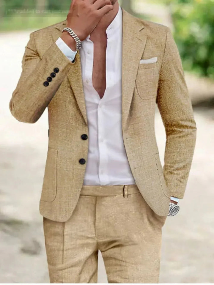 Ethan | Men’s Classic Two-Button Wedding Suit Set