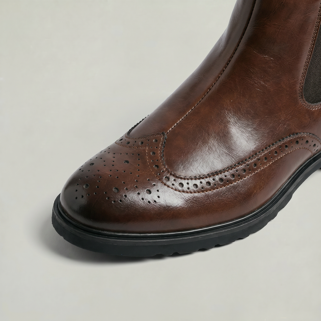 Hugo | Men's Brogue Slip On Chelsea Boots