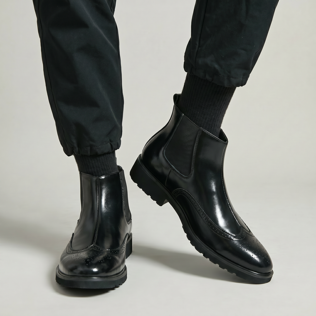 Hugo | Men's Brogue Slip On Chelsea Boots