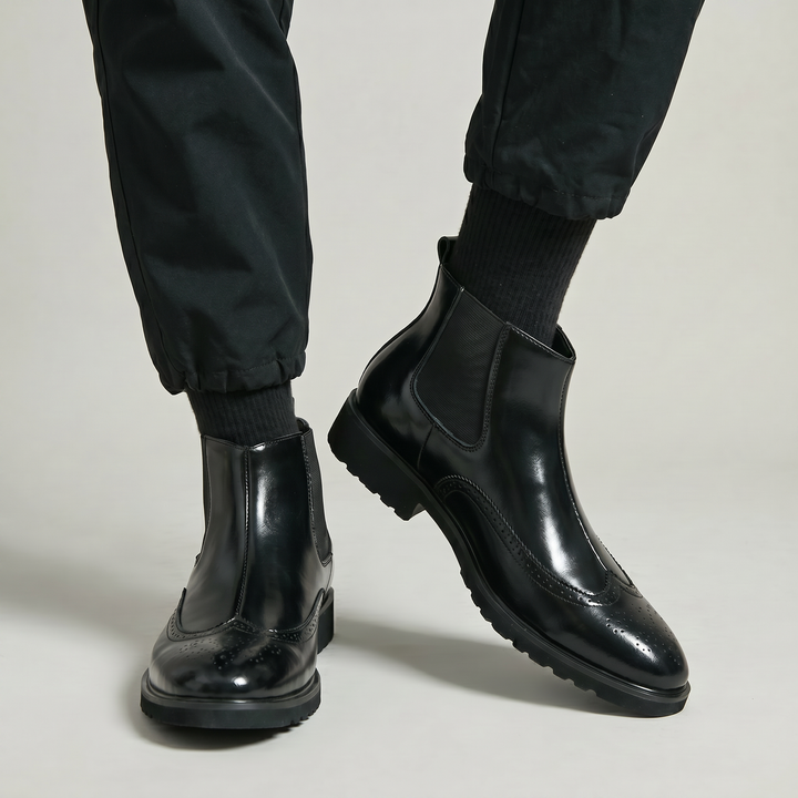 Hugo | Men's Brogue Slip On Chelsea Boots