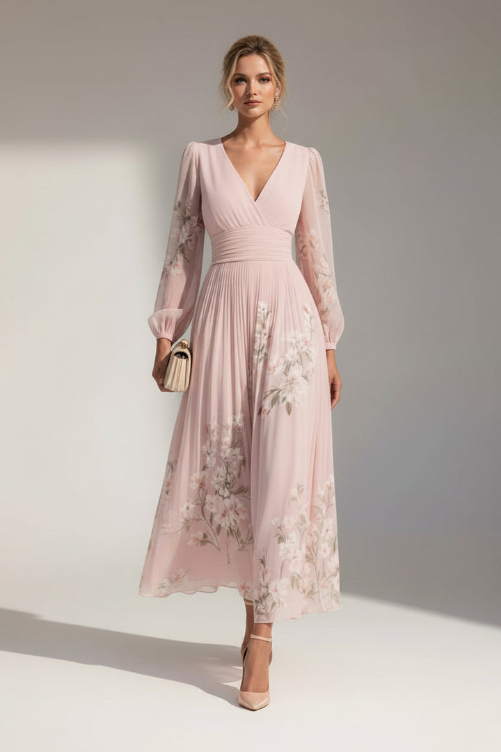 Jane | Floral Wedding Guest Midi Dress