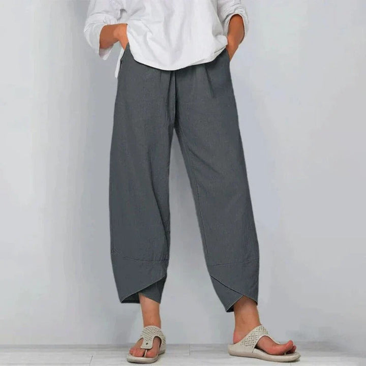 Elsie | Women's Linen Balloon Pants With Tulip Hem